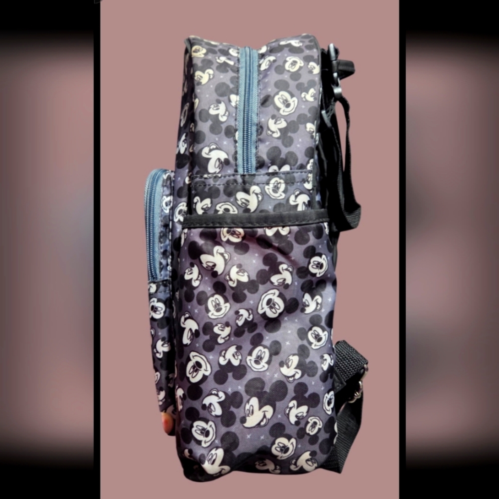 Mickey Mouse⭐️ Kids Backpack - Black, White & Red (2 For 1, Xtra Mickey Bag) GUC - Picture 4 of 10